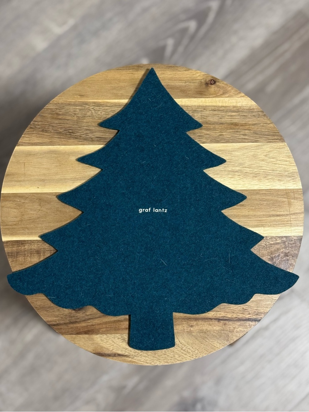 NWOT Graf Lantz Evergreen Tree Felt Trivet | Kombu Shade